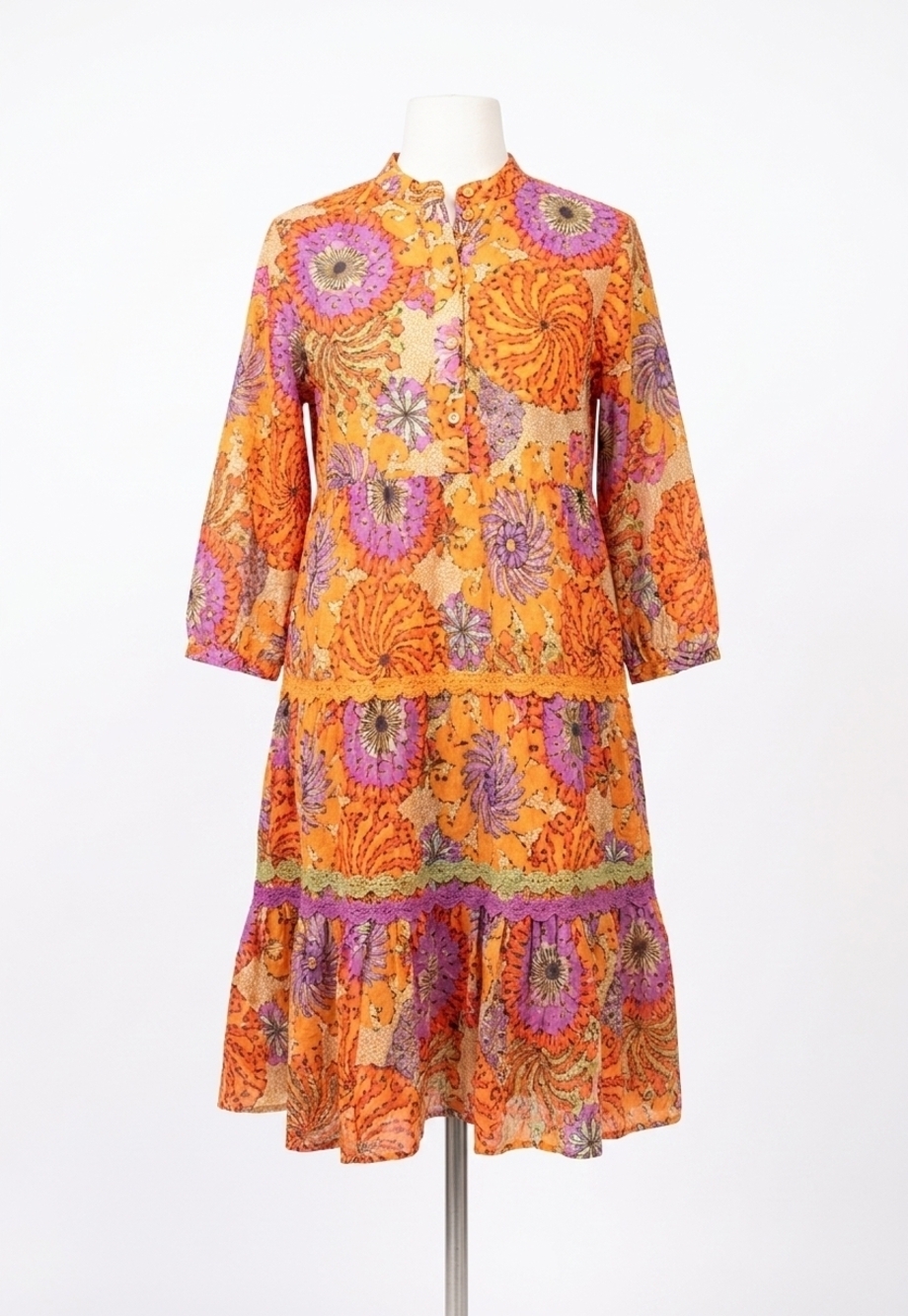 NEW IVY JANE cosmic swirl dress in multi